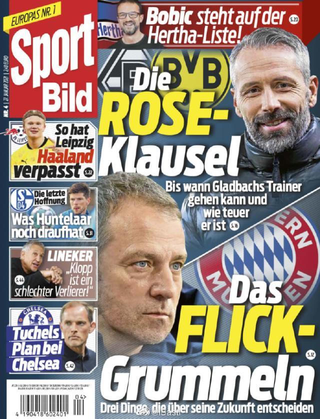 德媒：不排除弗利克今夏离开拜仁 萨主管干的好事！